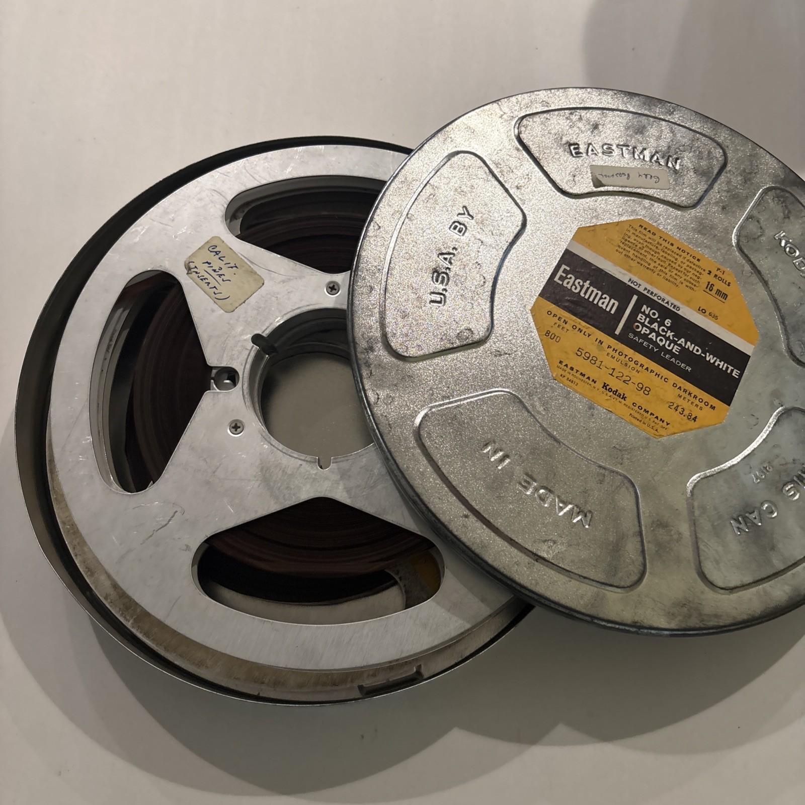Eastman Kodak Film Reel Canister 11.5 Inch With 3 Reels VINTAGE