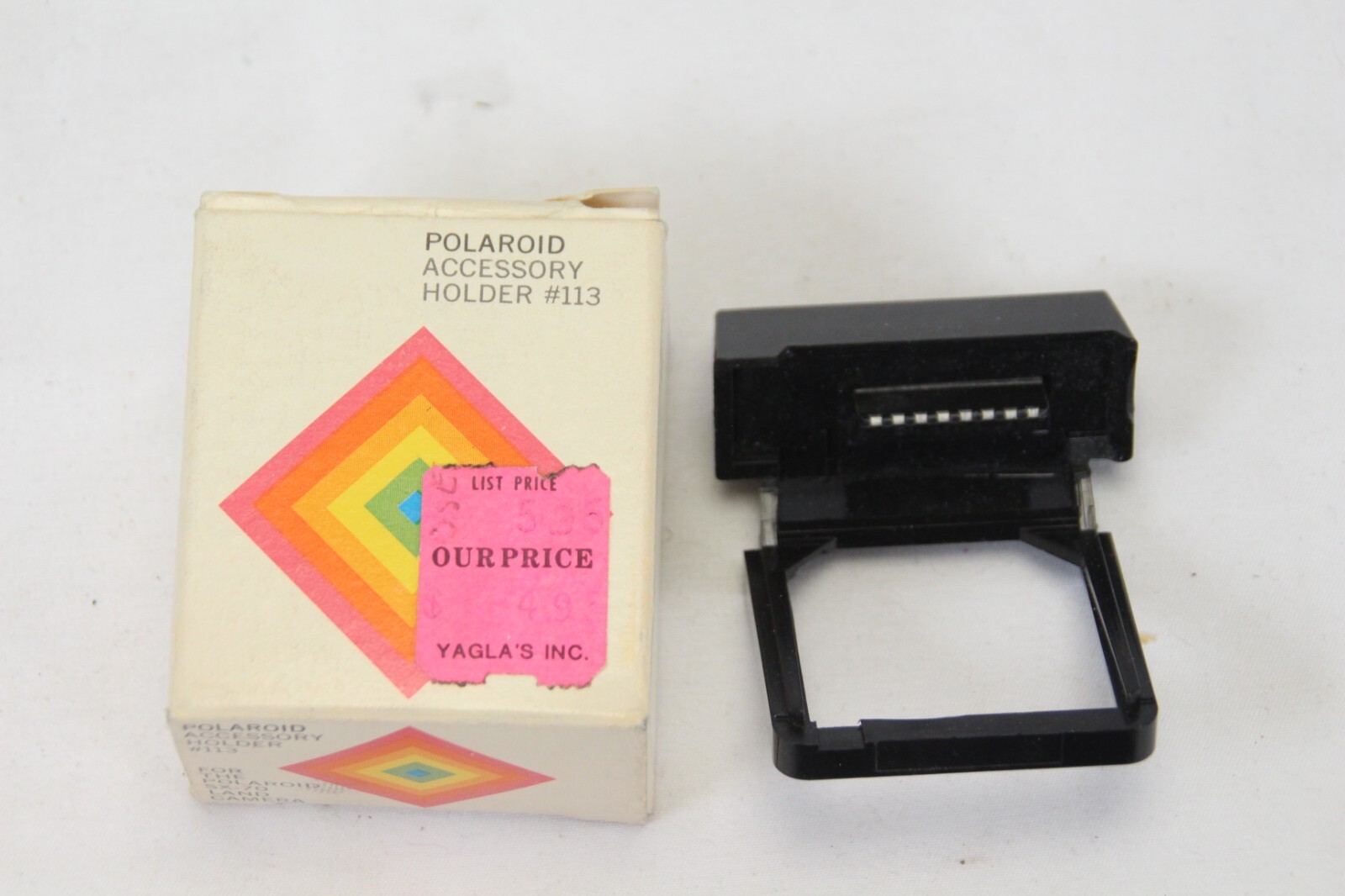 Polaroid Flash Adapter Accessory Holder 113 + 2 Lens Shades 120 NEW OLD STOCK