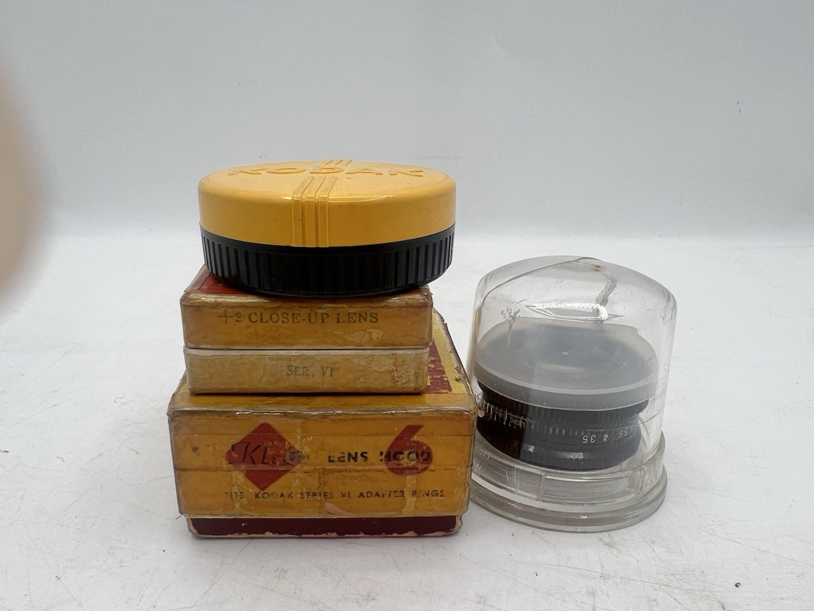 Lot Of Vintage Kodak,Planolite, Camera Accessories Filters, Adapters, Lens Hood