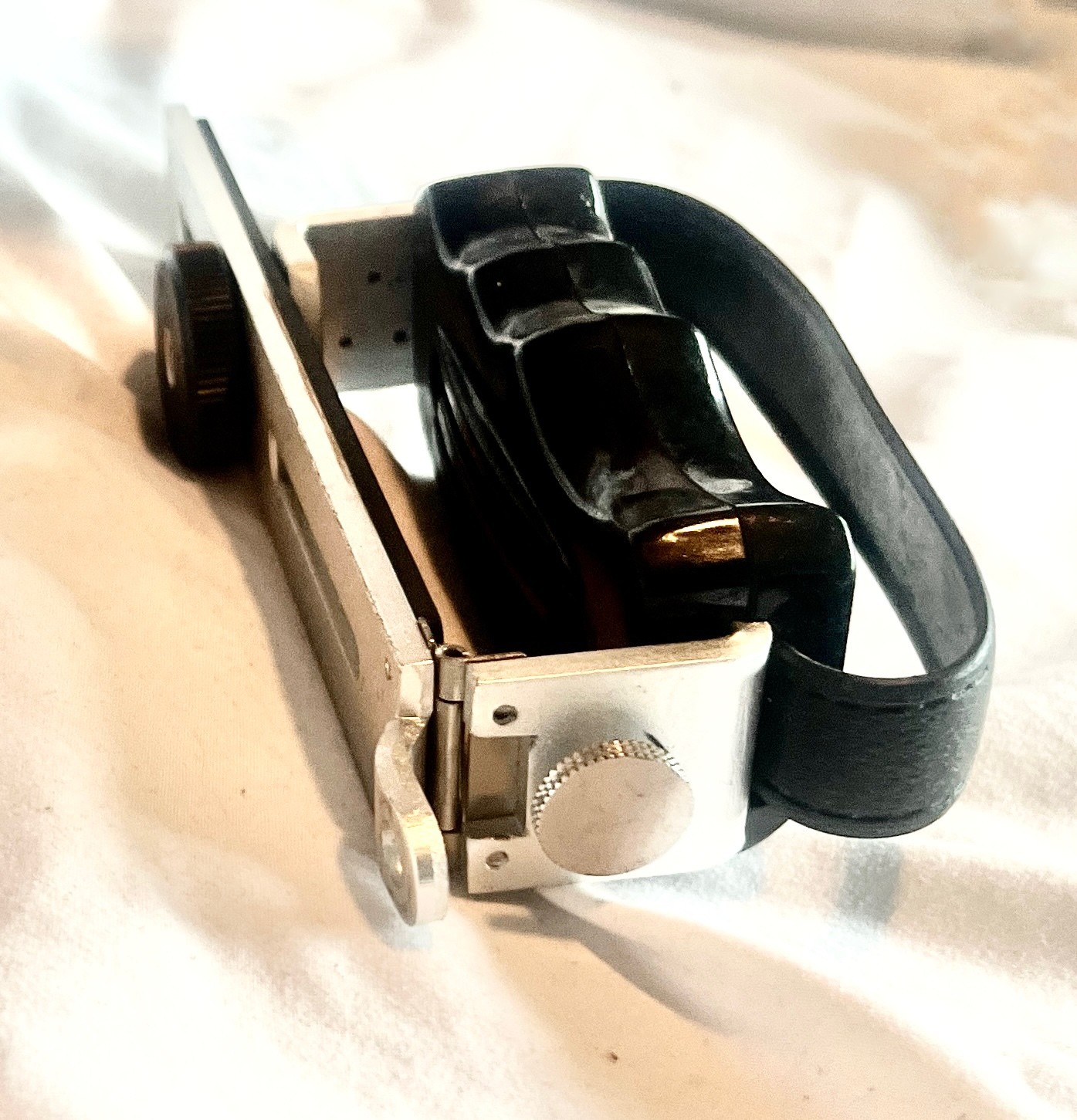 Vintage📷Camera Pistol Grip Flash Bracket Black Strap Handle VG Film Rig Antique