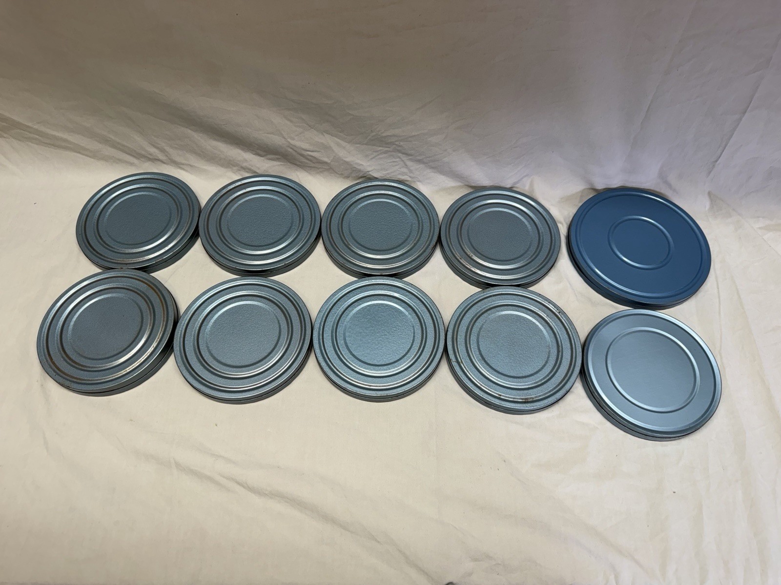 Vintage Kenco Film Reel Storage Box With 10 Empty Film Reels