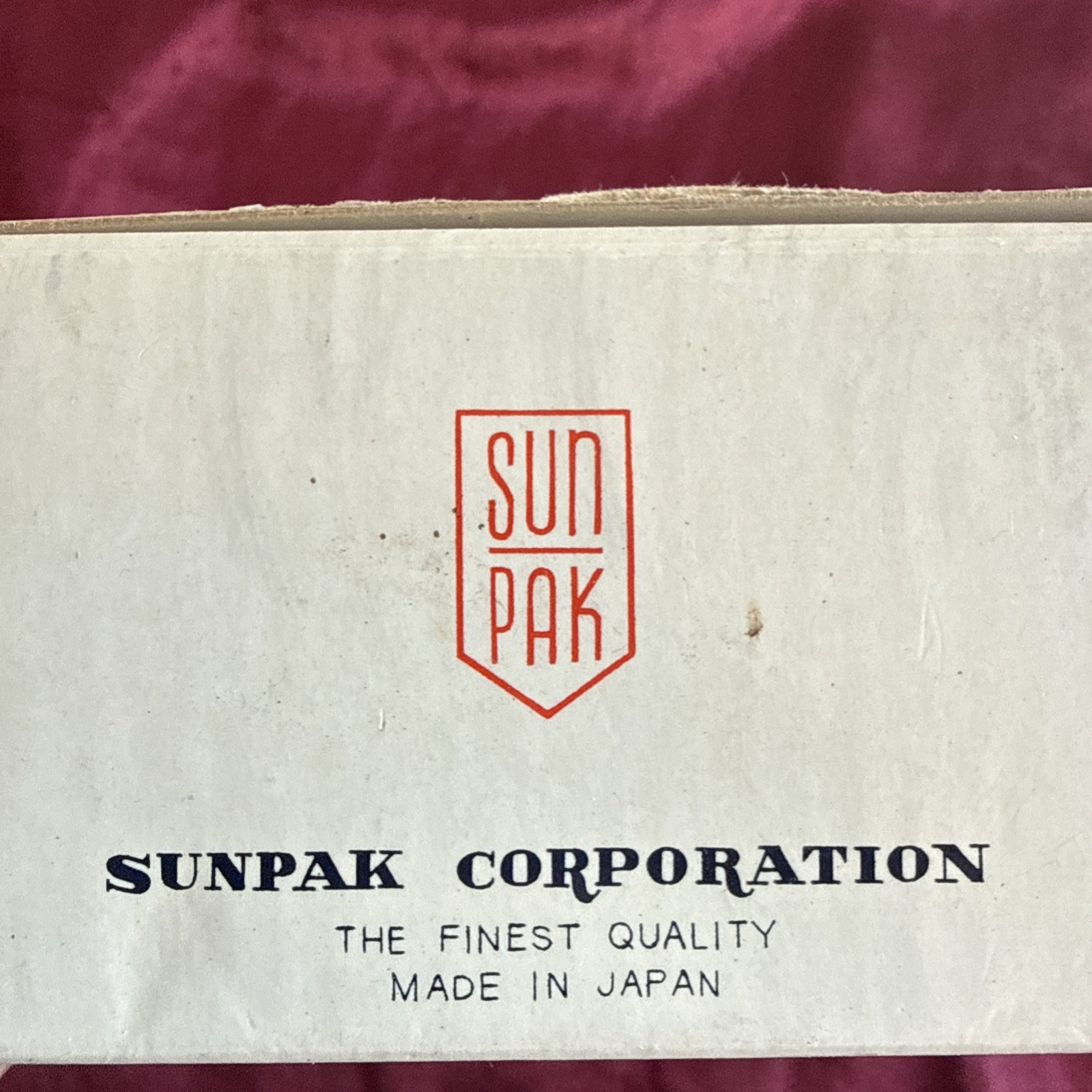 Sunpak 7D Transistorised Electronic Camera Flash Made in Japan – Untested AS IS
