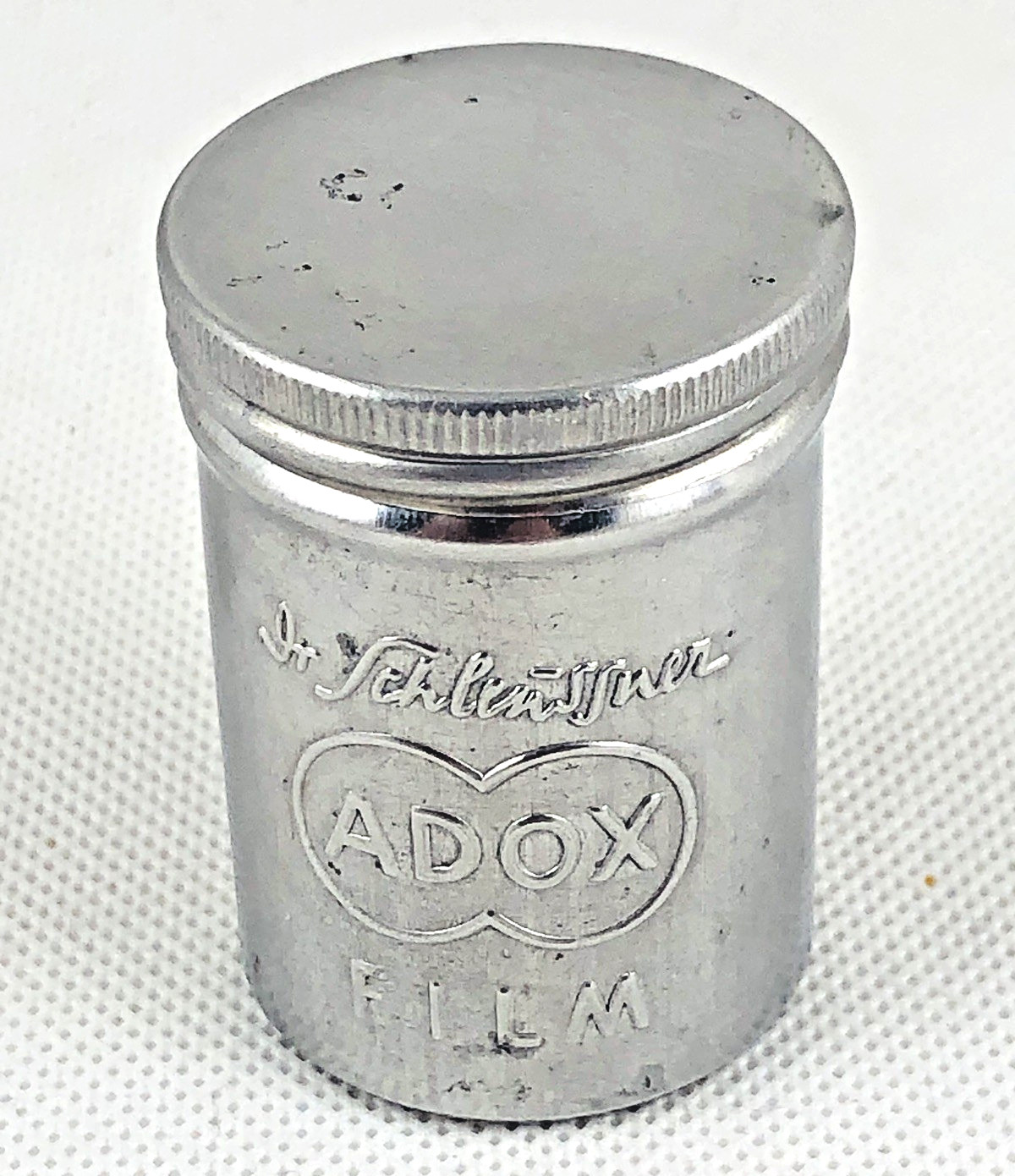 Vintage 35mm Adox and Ansco Aluminum Screw Top Film Canisters