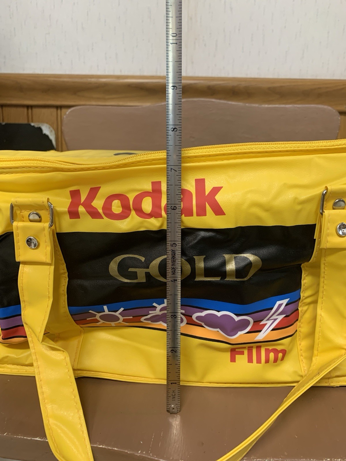 Kodak Yellow VTG Advertising Cooler Bag Gold Film Snappy Snaps 1h Photos 1980s
