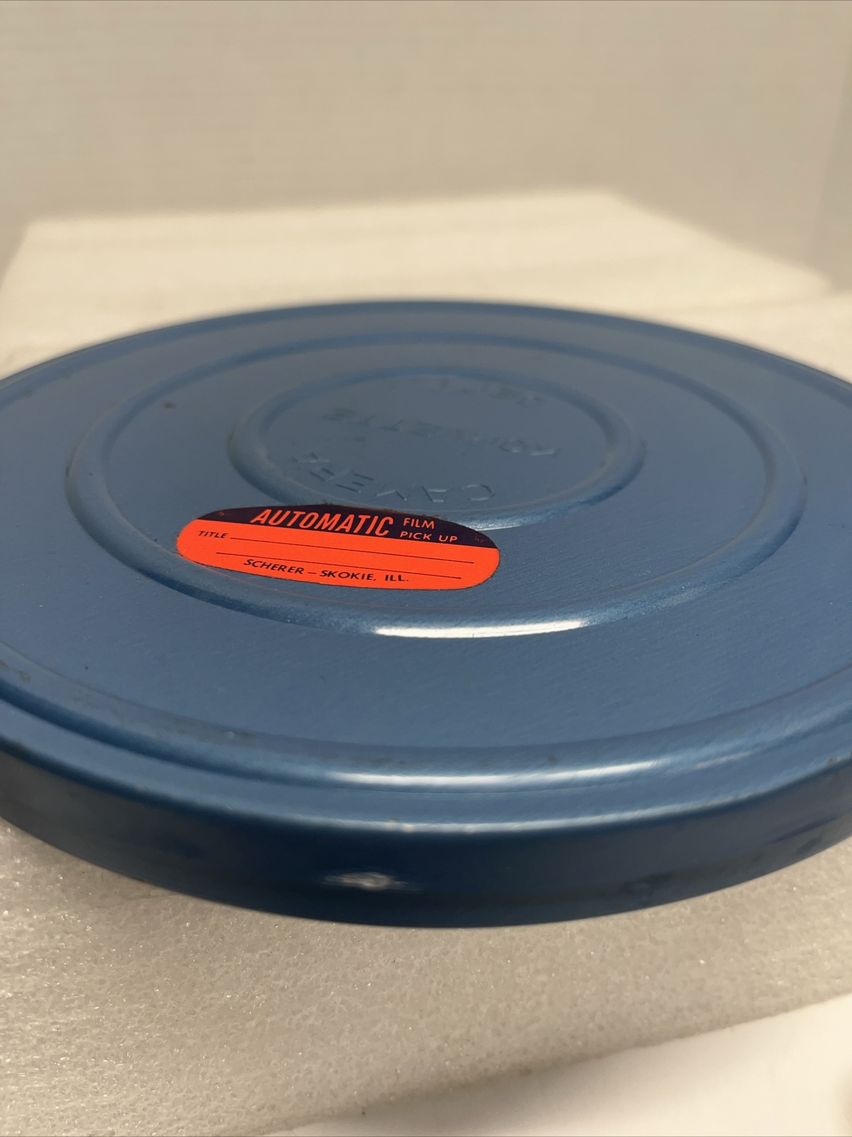 Korvette Camera Dept Super 7″ Can & Metal Compco Movie Reel Made In USA
