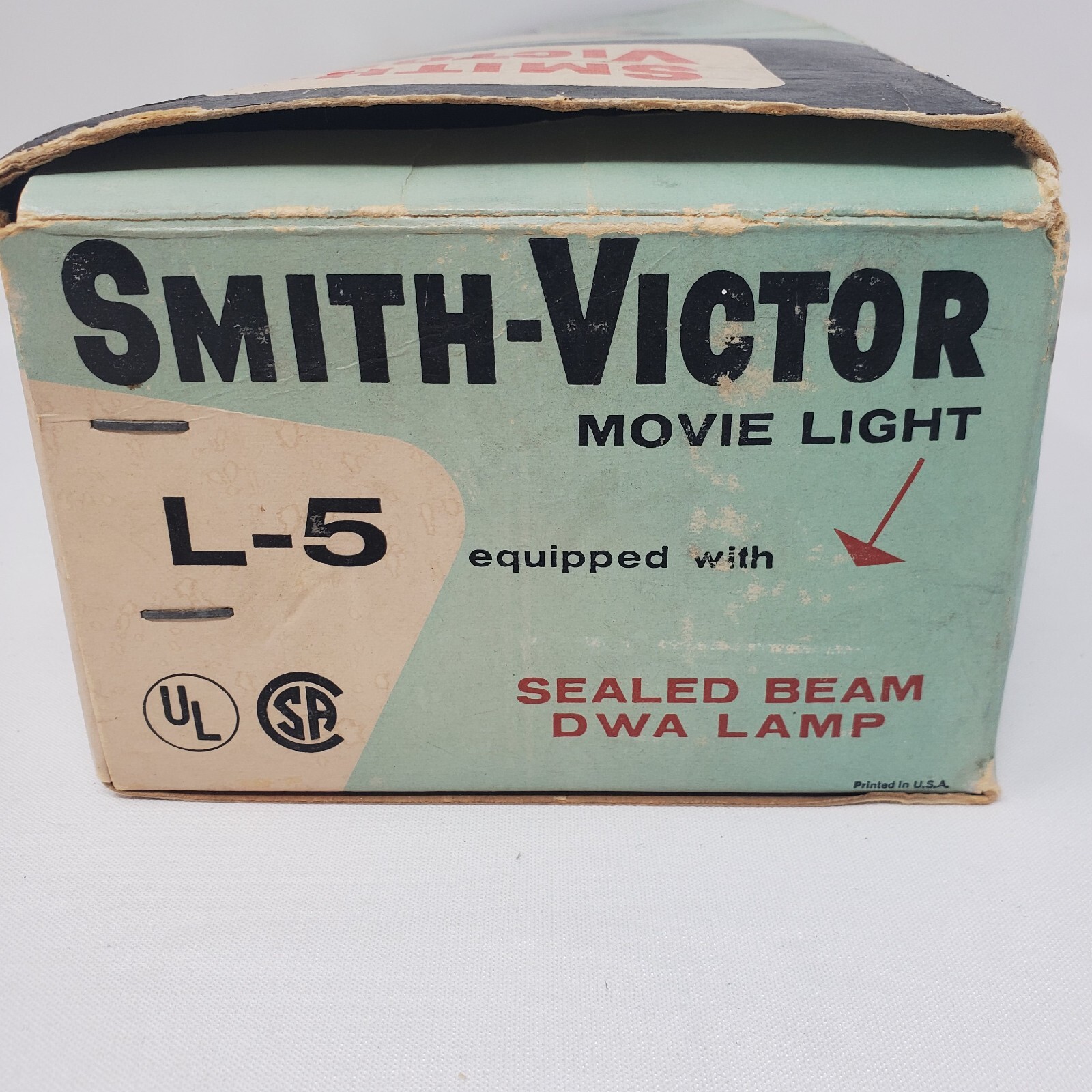 Smith-Victor Model L-5 Compact Movie Light Vintage 1962 GE Beam Tested Works