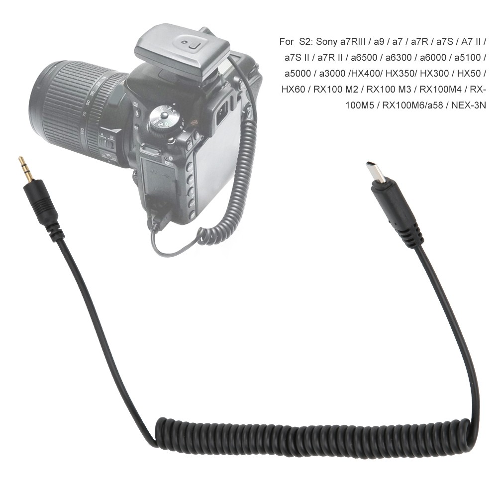 S2 Shutter Release Wire For A7 A3000 RX100 Camera Photography Accessory