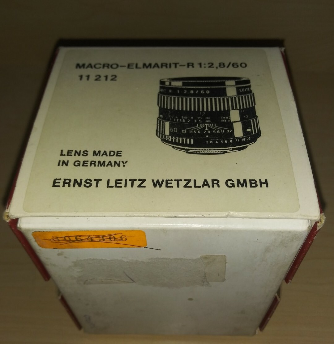 – Leica Leitz Empty Box for Leicaflex Macro – Elmarit – R 60mm f2.8 Lens, 11212