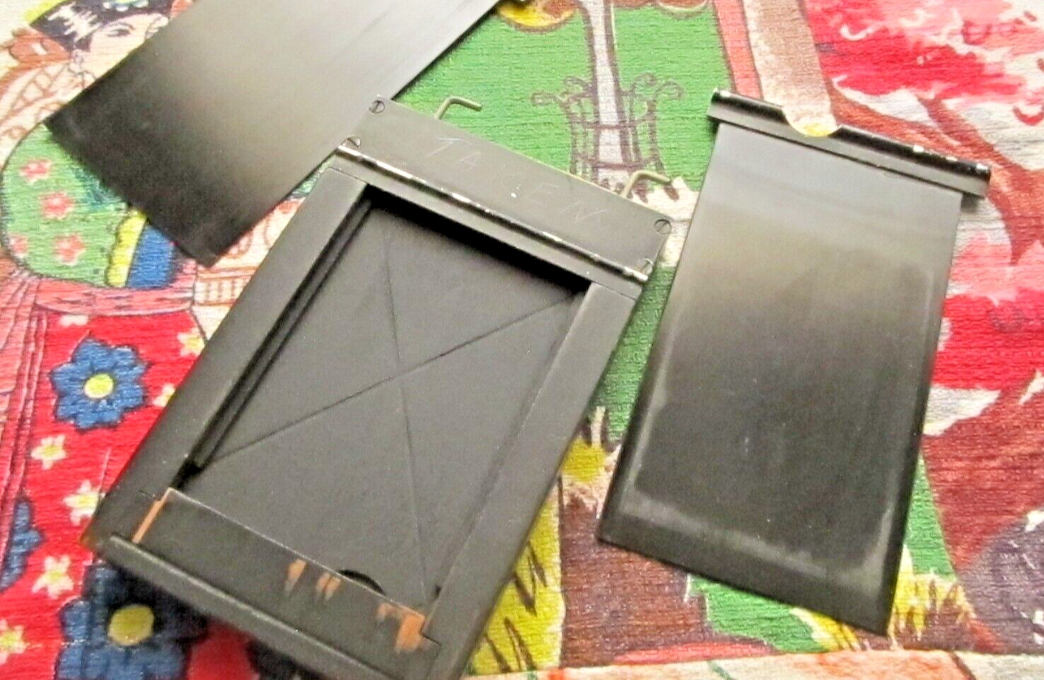 Antique Burke & James 2 1/4 x 3 1/4 photographic film holder plate