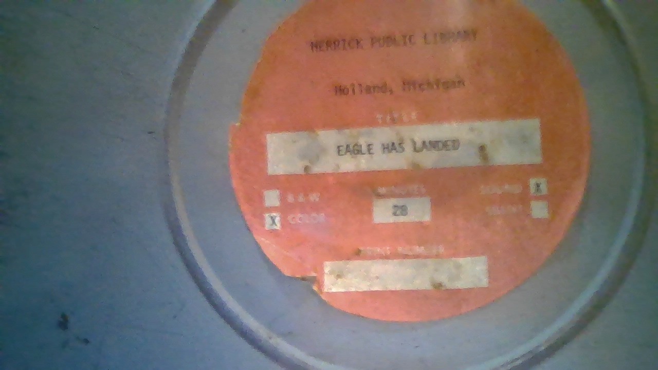 16mm film reel The Eagle has Landed, NASA