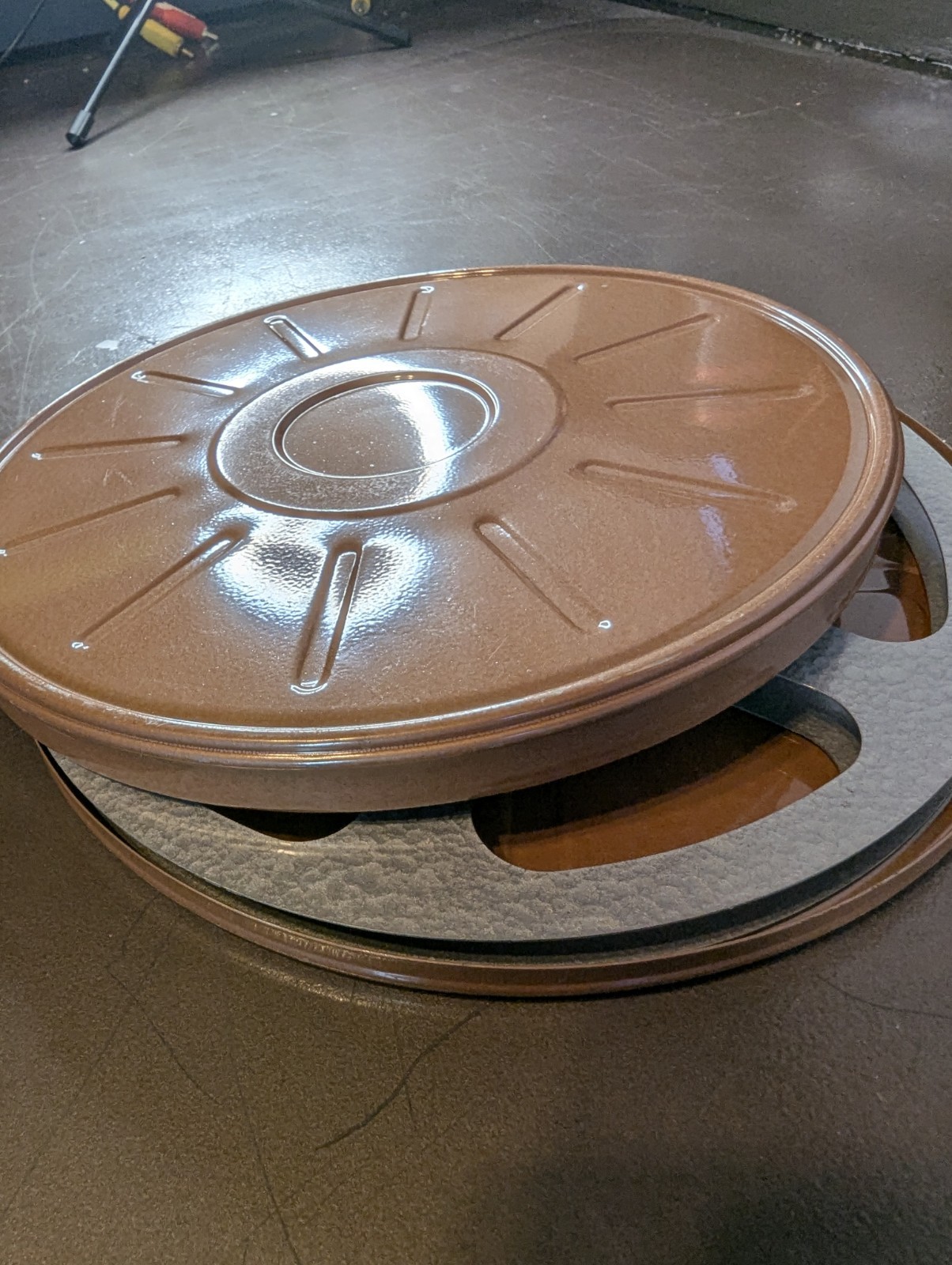 Vintage 8mm 400 Ft Steel Movie Reel, Gaumont-British can