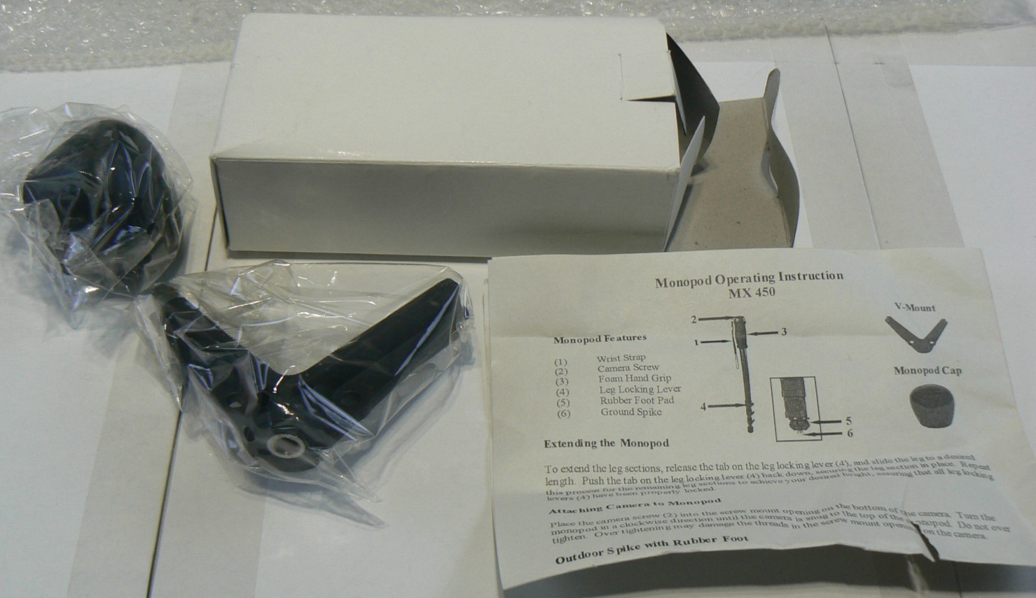 Monopod MX 450 Combo Kit 67″ Camera OR Gun Support by OSN -NOS Open Box