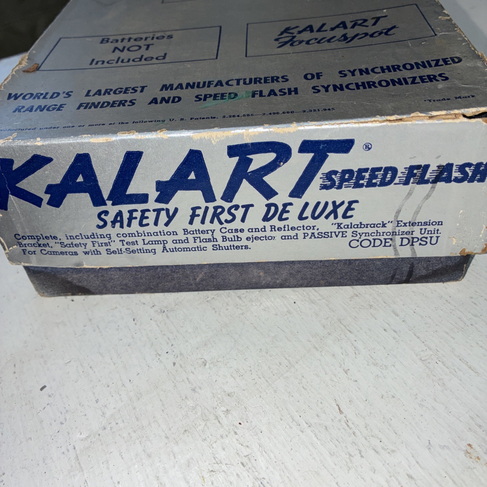Vintage Kalart Speed Flash Safety First De Luxe range finder Original Box