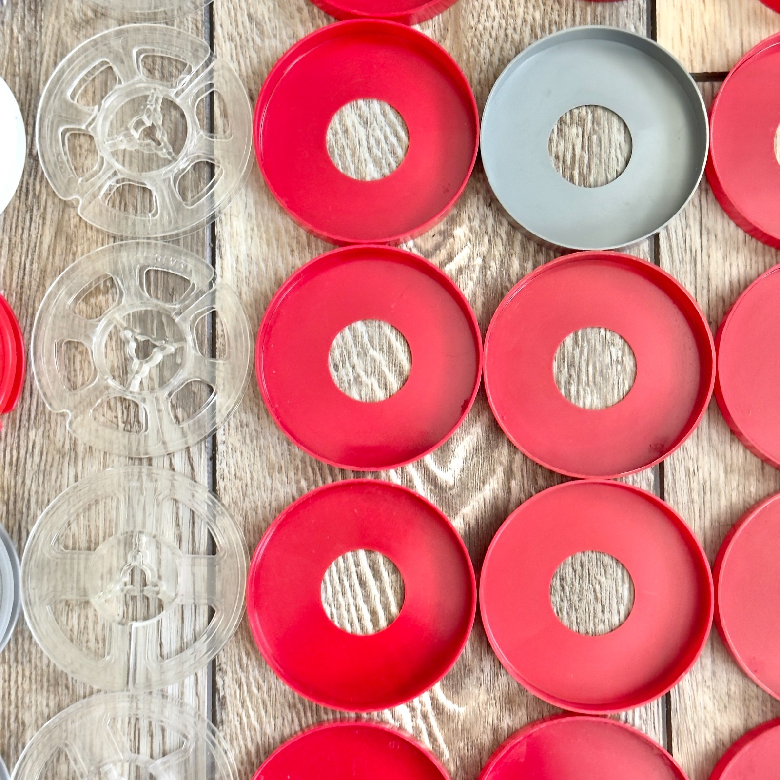 Mixed Lot Over 40 8mm Approximately 3″ Empty Plastic Film Reels
