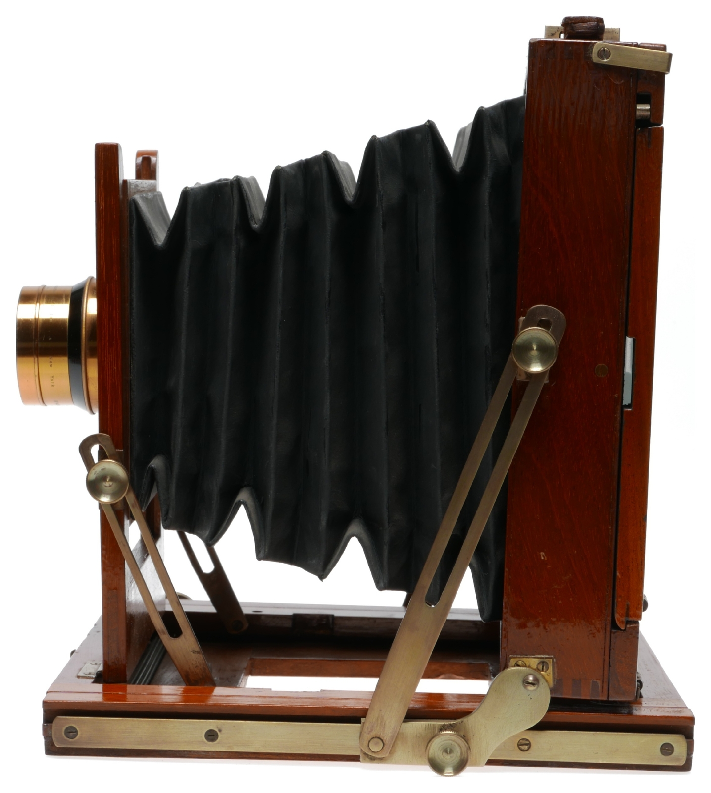 Optimus folding wooden film plate camera Cooke ser III lens