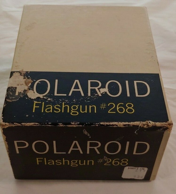 Vintage Polaroid 268 Flashgun Flash Gun for Color Pack Cameras w Box