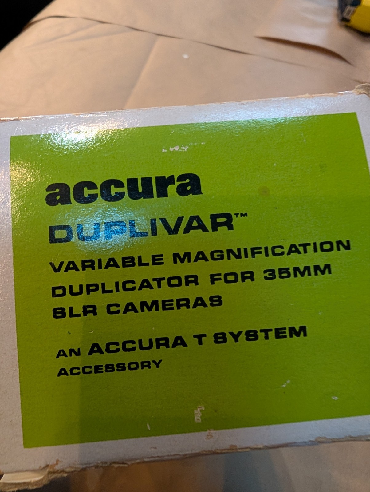 Accura Duplivar Variable Magnification Duplicator for 35mm SLR Camera
