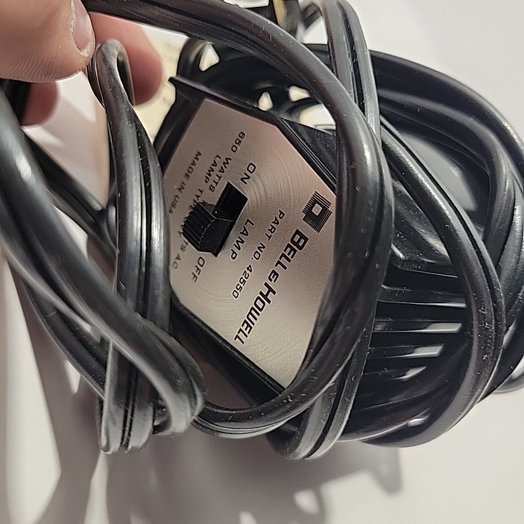 Vintage Bell and Howell Movie Light 42550 Retro Attached To Old Equipment Corded