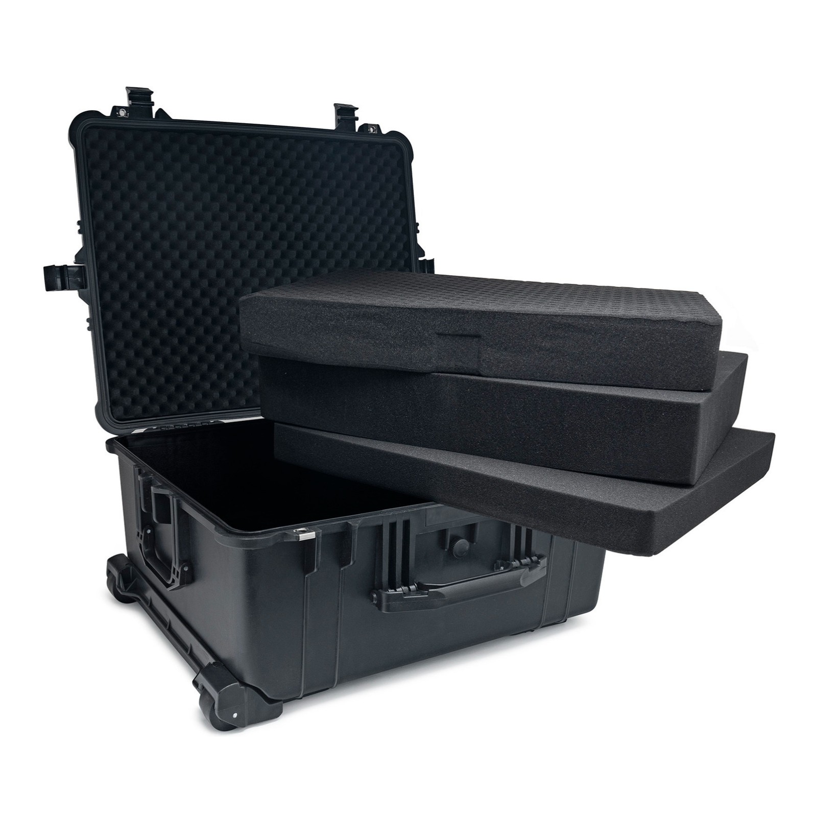 Koah Weatherproof Wheeled Hard Case Customizable Foam 25x20x12 Inch RUGGED