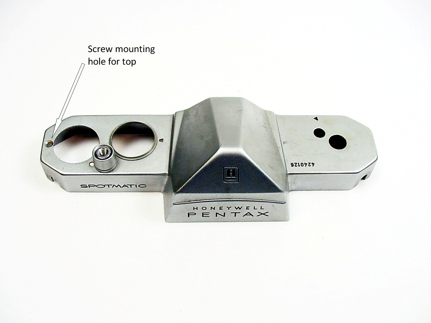 Pentax Spotmatic camera top | $13.70 | #2998xxx or 4240xxx |