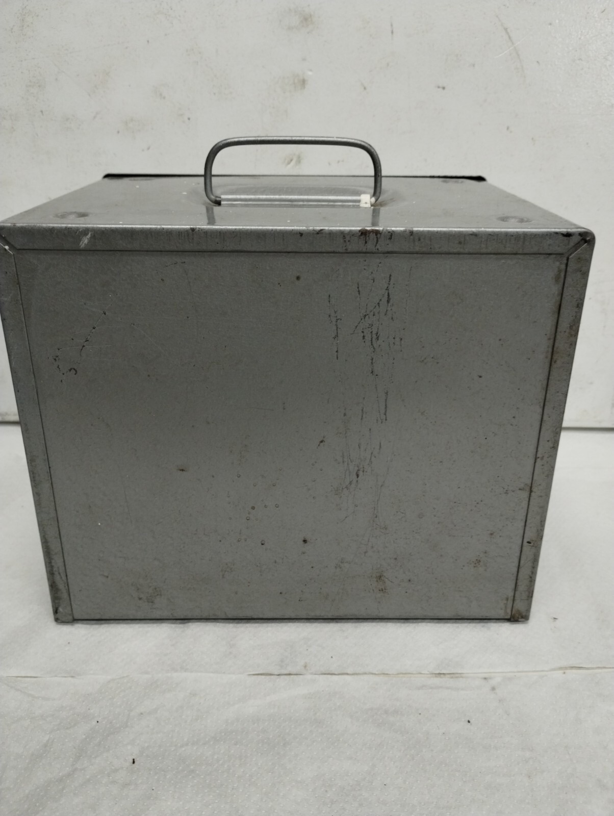 Brumberger 8mm Movie Film Reel Can Metal Storage Box Empty Vintage