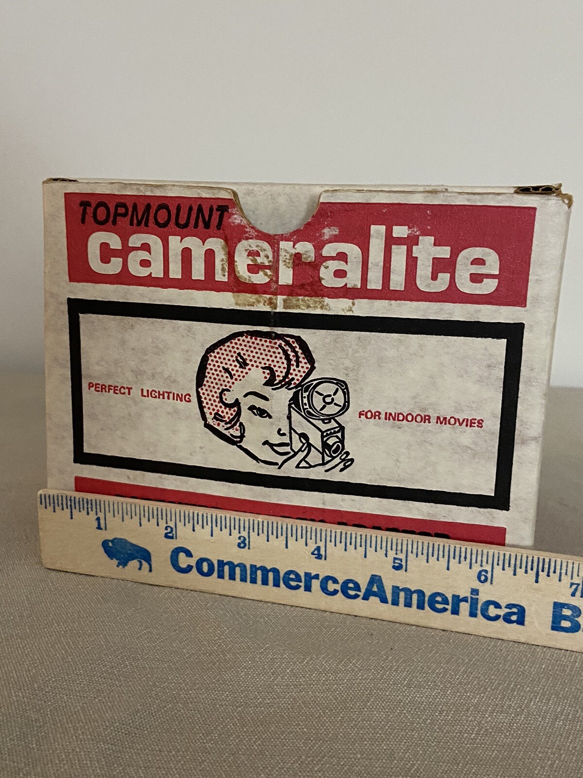 Vintage Topmount Cameralite 91 Acme Lite Movie Camera Light For Super 8 Cameras
