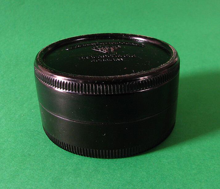 Rolleiflex Empty Round Bakelite Box/Case For Bay II /2 Lens Hood-Genuine Rollei