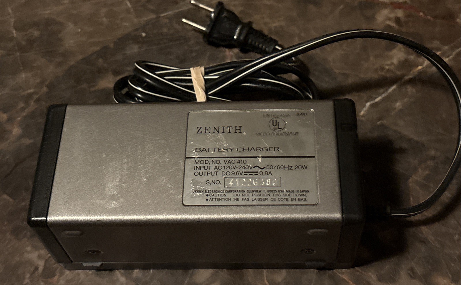 Vintage Zenith VAC 410 Battery Charger Working