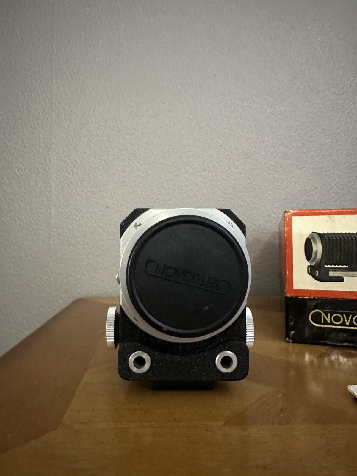 Vintage Novoflex Balson Bellows Lens Hood Unit W/ Box And Pamphlet Germany.