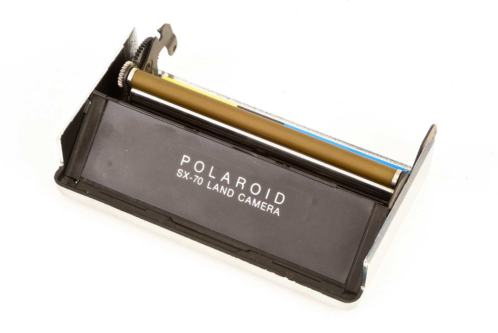 Polaroid SX-70 Camera Replacement Part – Silver – Front Bottom Cover V25