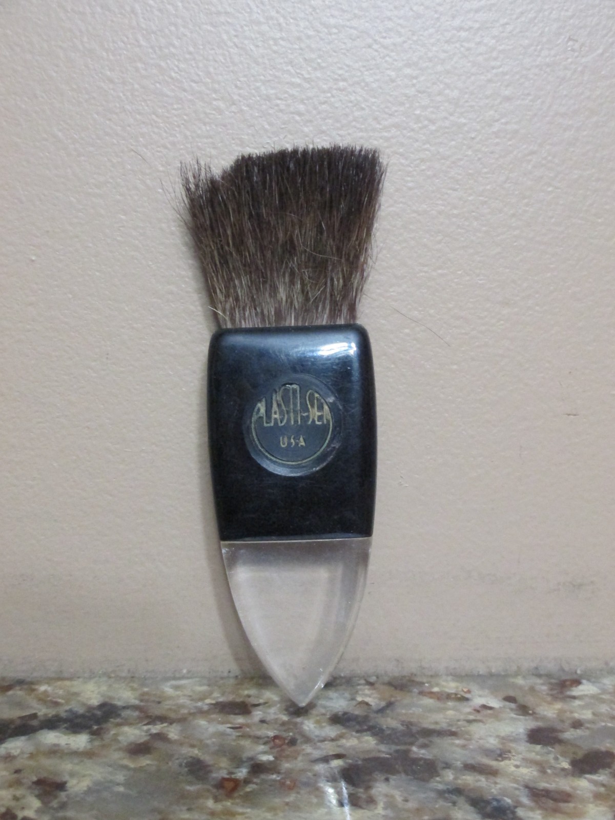 Vintage Mil-O Camels Hair Lens & Negative Brush w/ Original Box