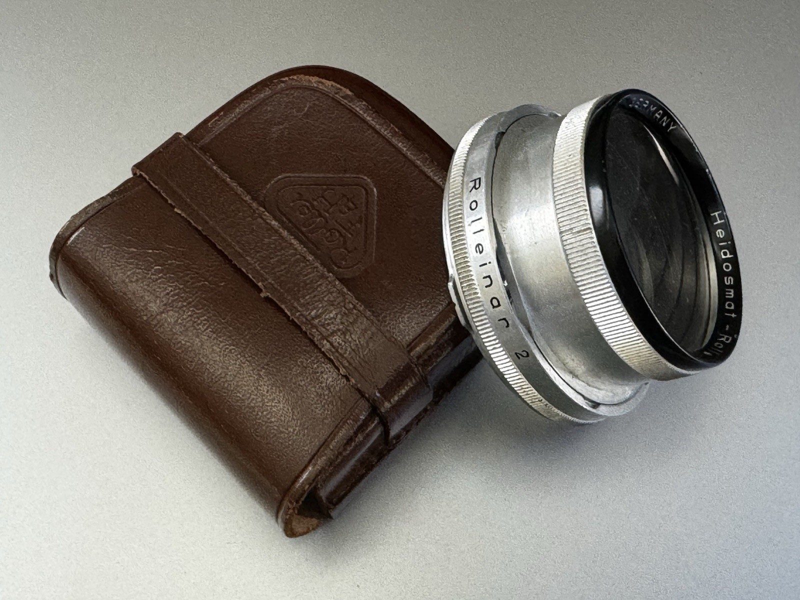 Rollei / Franke & Heidecke – Rolleinar 2 – Bay III ( 3 ) & Original Leather Case