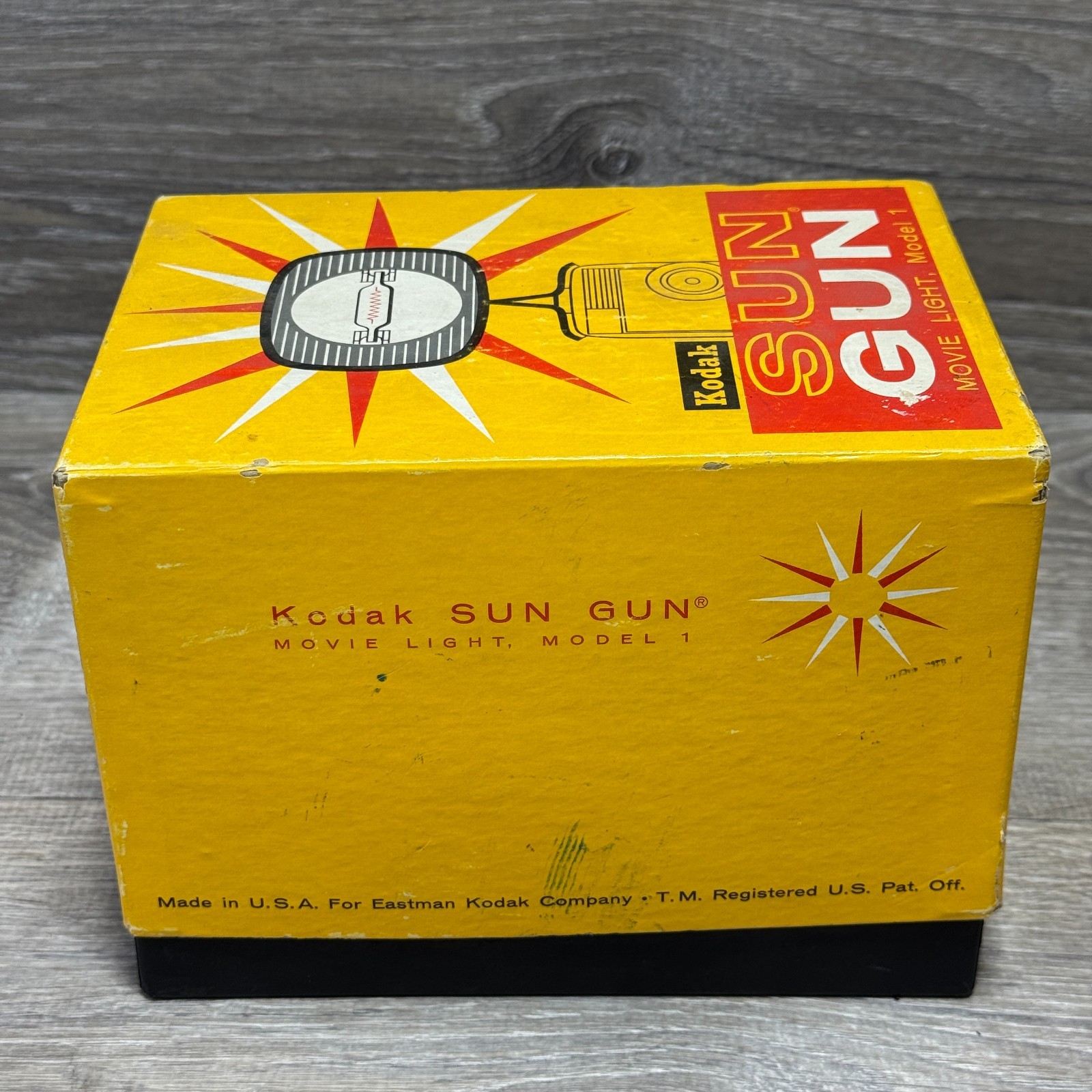 Vintage Kodak Sun Gun Movie Light Model 1 #D371 w/ Box for Brownie & Hawkeye 8mm