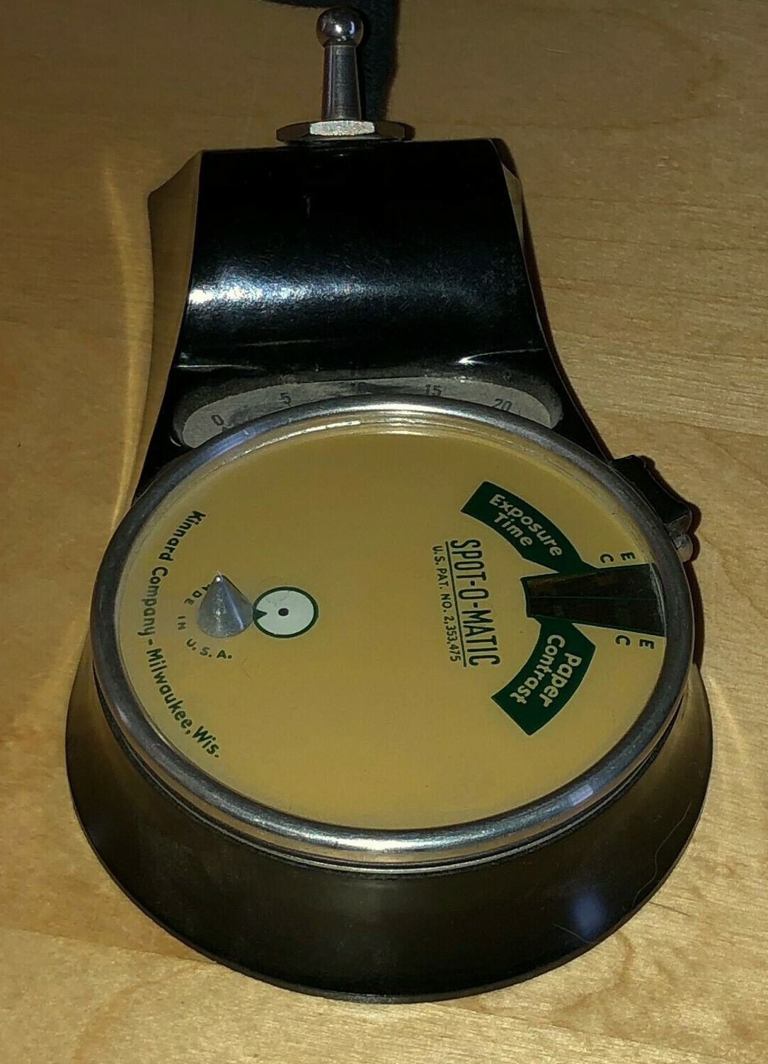 Vintage Kinnard Spot-O-Matic Enlarging Meter Camera Paper Contrast Exposure Time