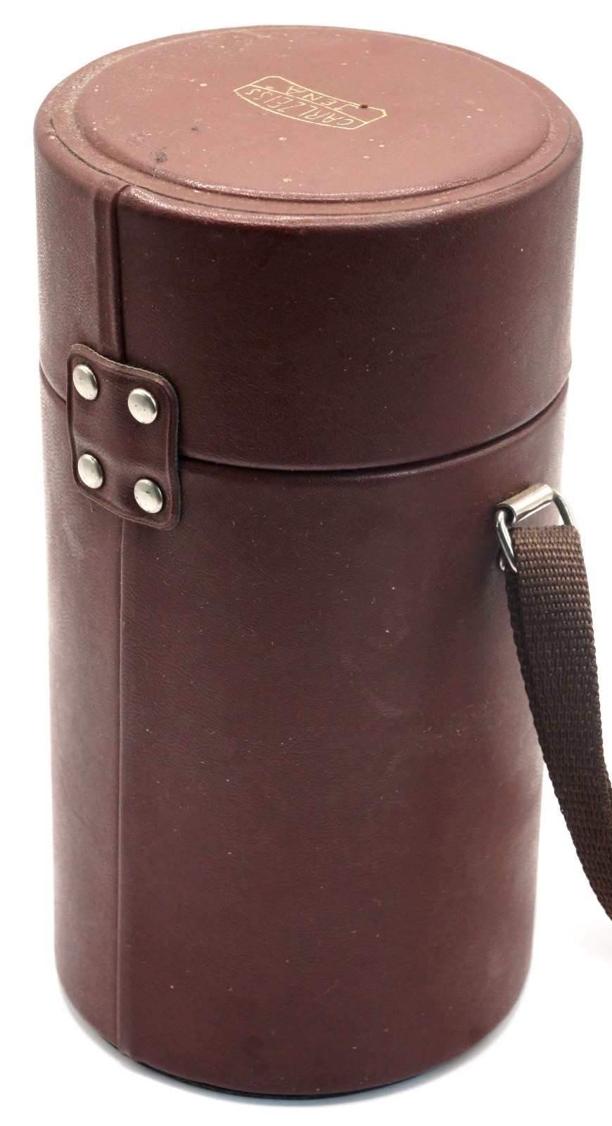 Vintage Carl Zeiss Jena Leather Lens Case Vario-Prakticar 87mm Wide DDR Rare