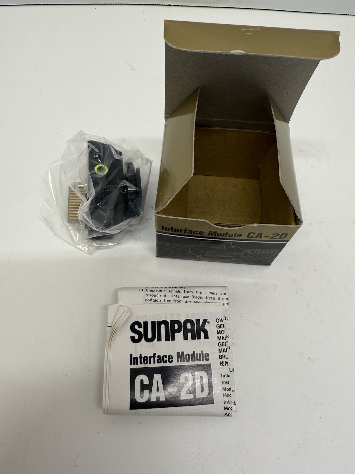 VTG Sunpak PT-2D Interface Module for Canon EOS Camera Hot Shoe New in Box NOS
