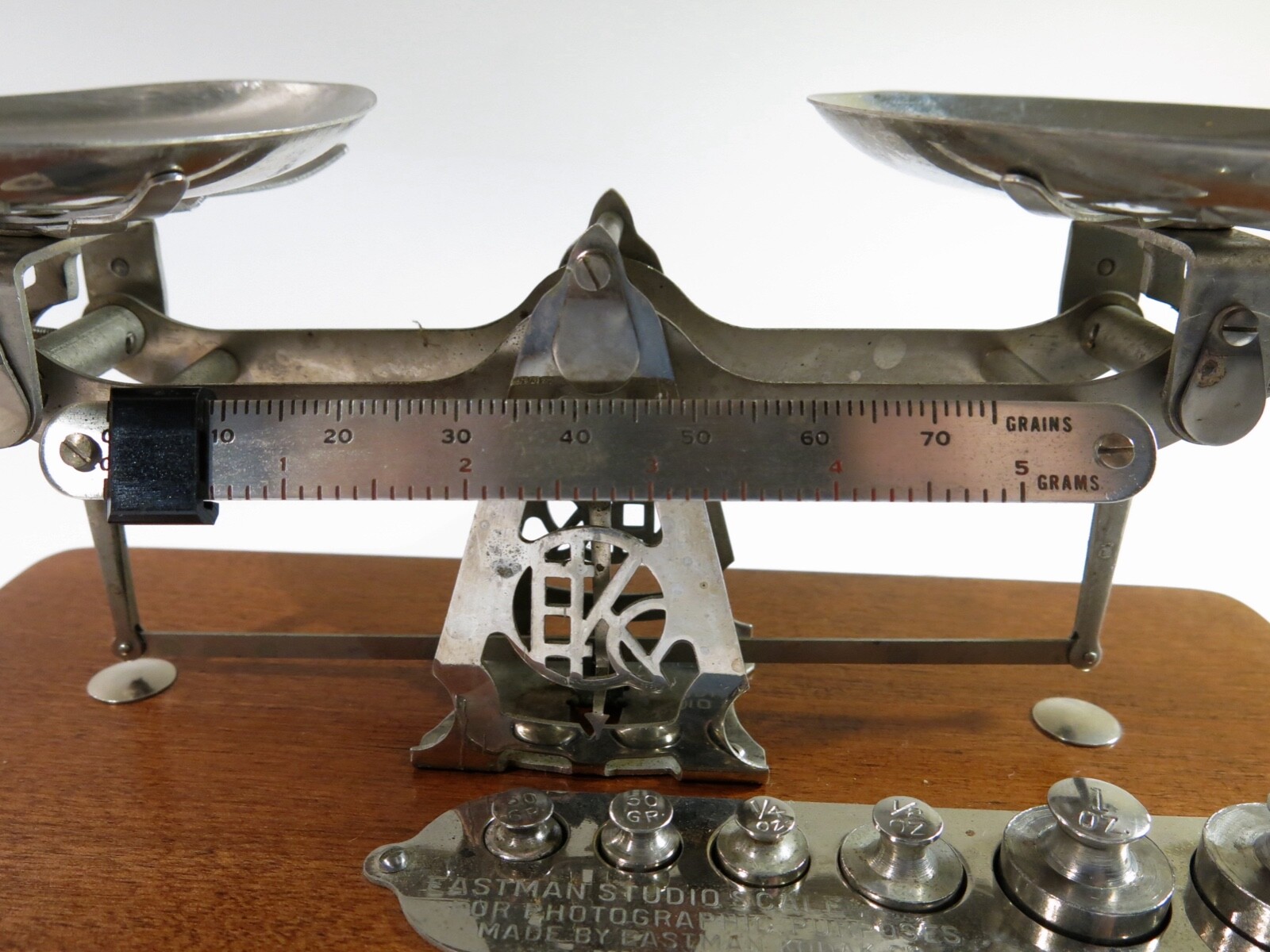 Antique Kodak Studio Scale with Weights — Refinished Base plus New Feet