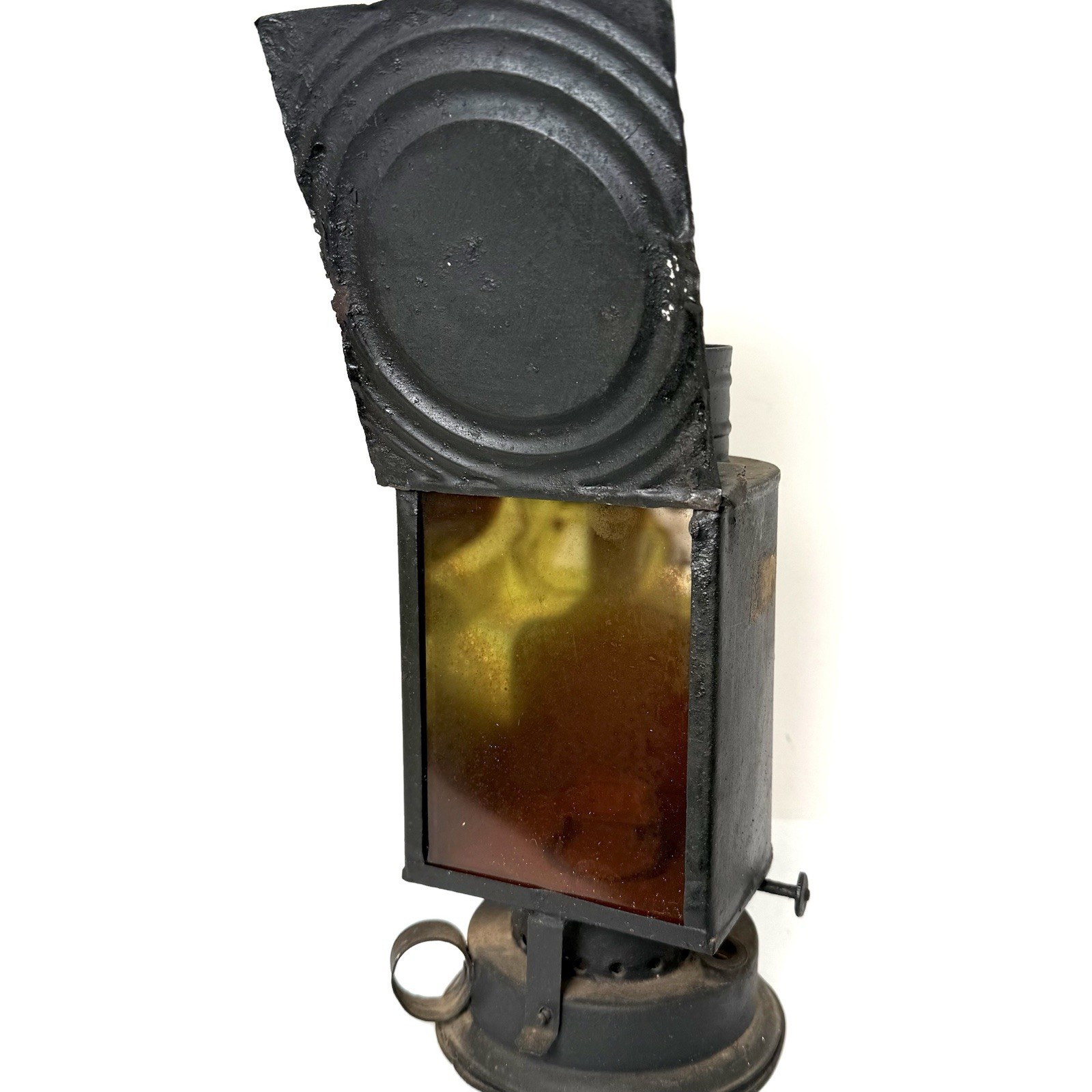 Vintage Dry Plate Gas Lantern Dark Room Safe Light Tin Lamp Darkroom W,V&B