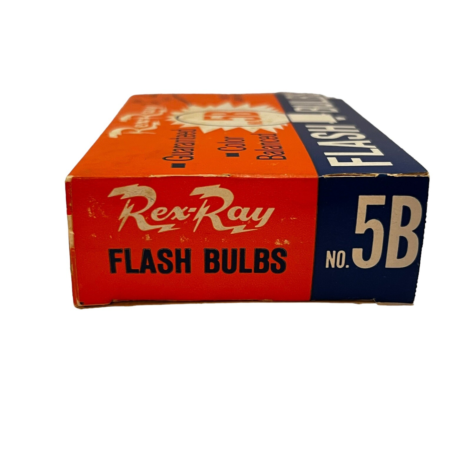 Vintage REX-RAY FLASH BULBS No. 5B Never Used 9 Blue Bulbs Total READ RARE