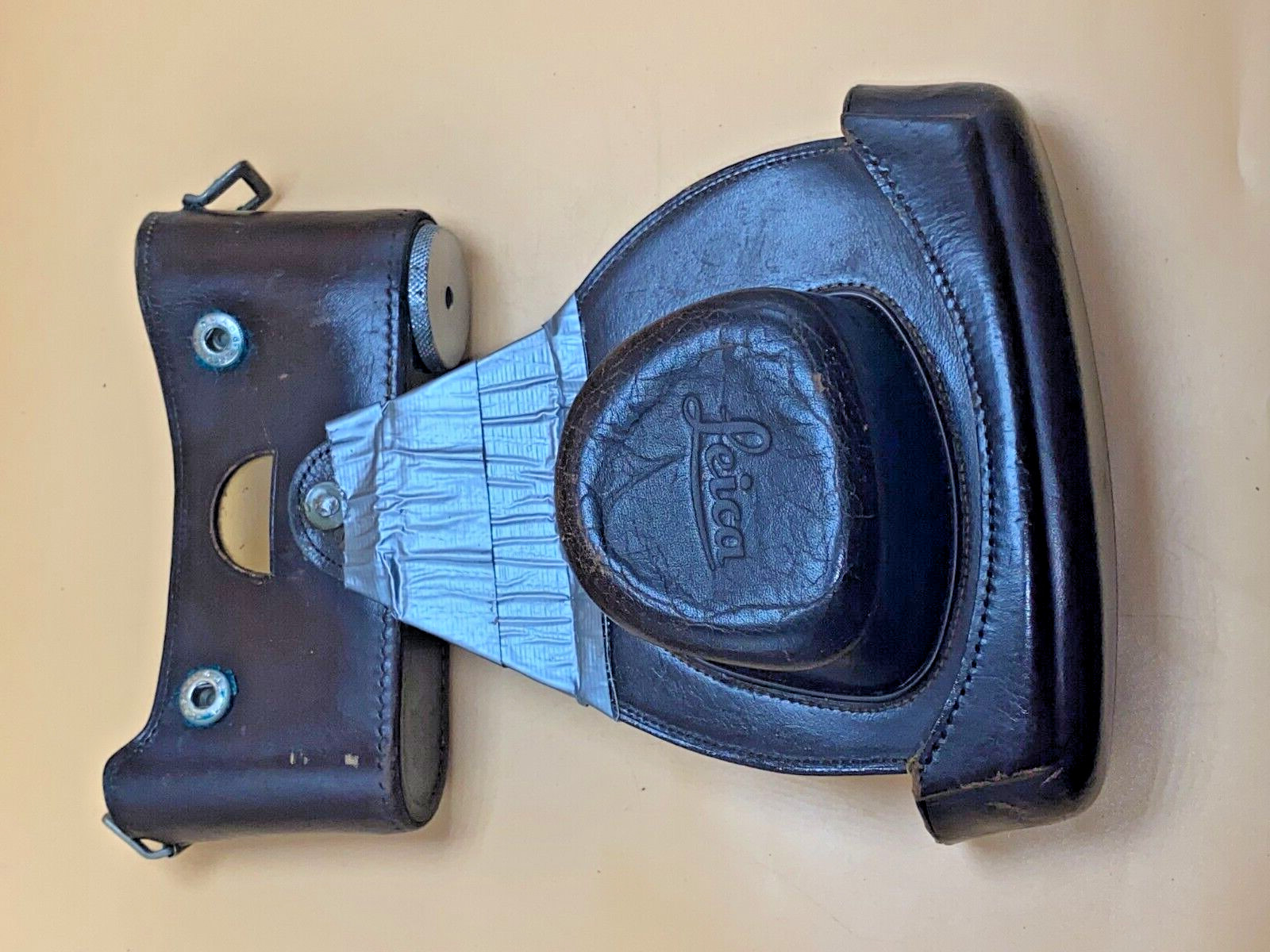 Leitz Wetzlar Leica Leather Camera Case with Window on Back Vintage – No Camera