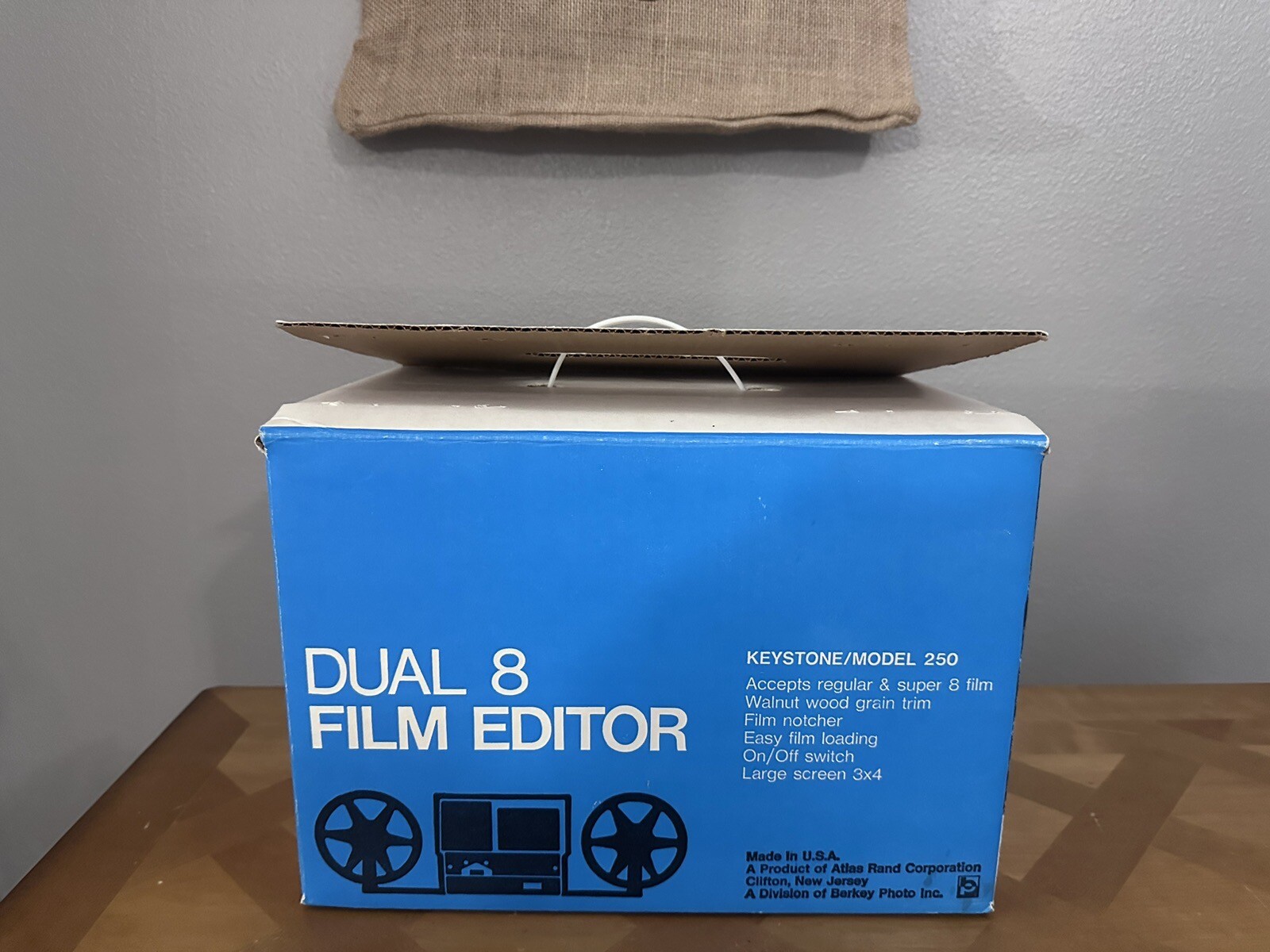 Dual 8 Film Editor, Keystone Model 250 W/ Original Box And Manual. Excellent!!