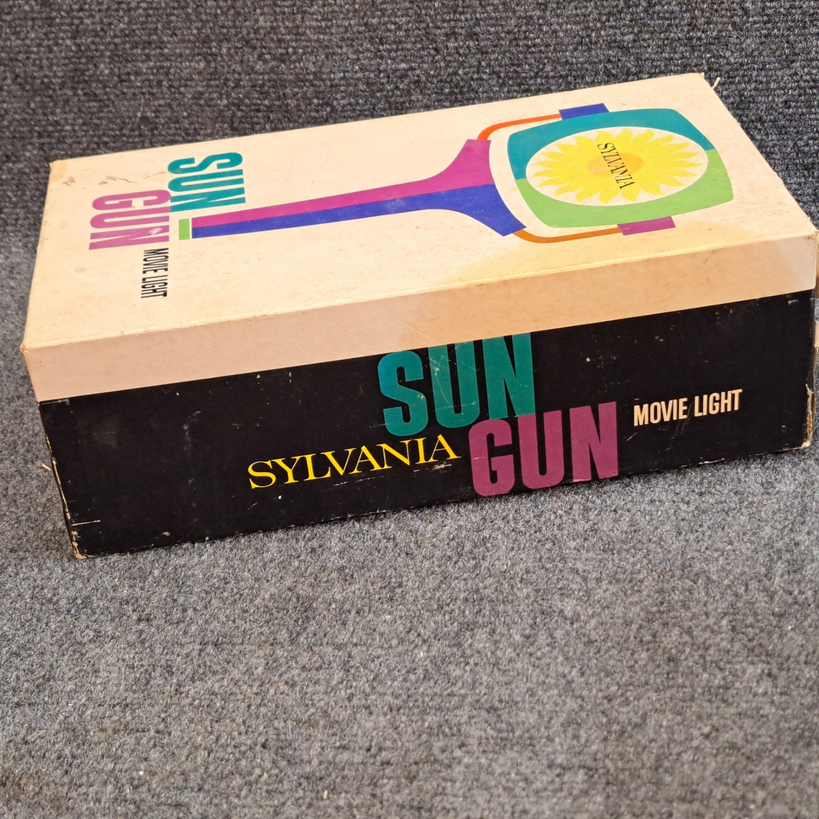 Vintage Sylvania Sun Gun Movie Light SG-1 Handheld Video Camera Lamp 120V Tested