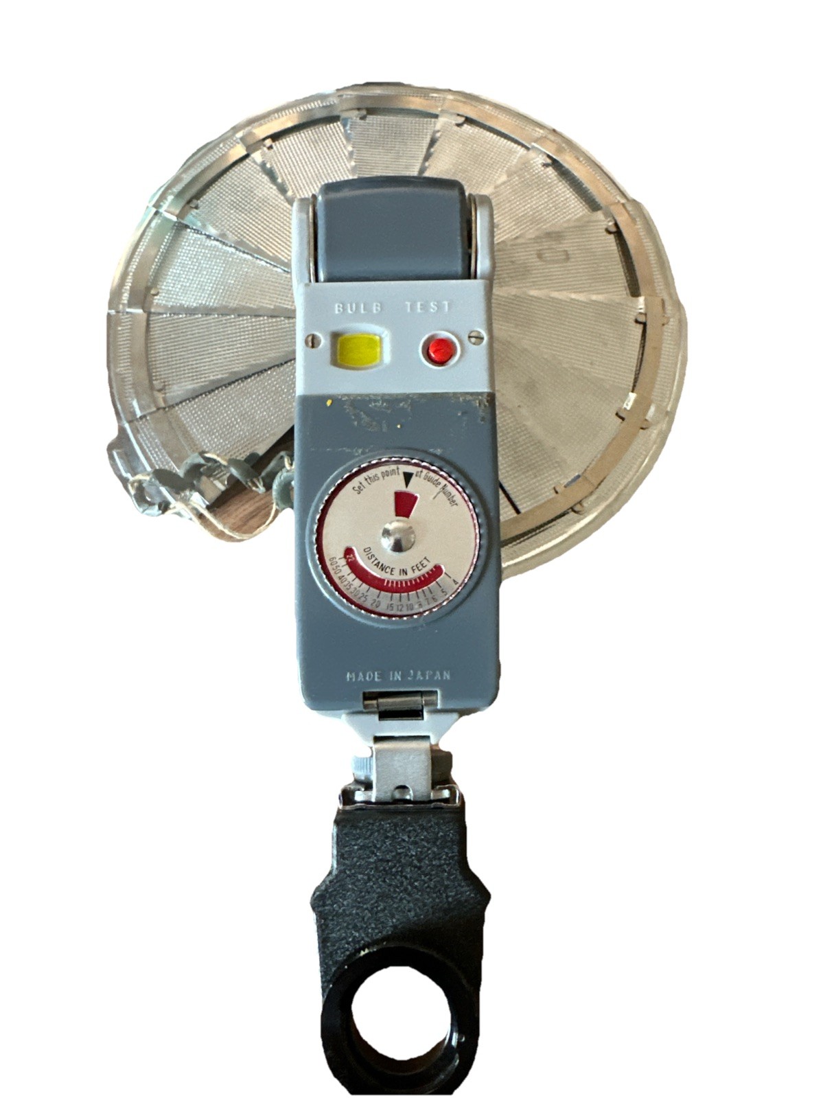 PRO 3 Way BC Tilt-A-Mite Camera Flash Unit Collapsible Fan Style Vintage Japan