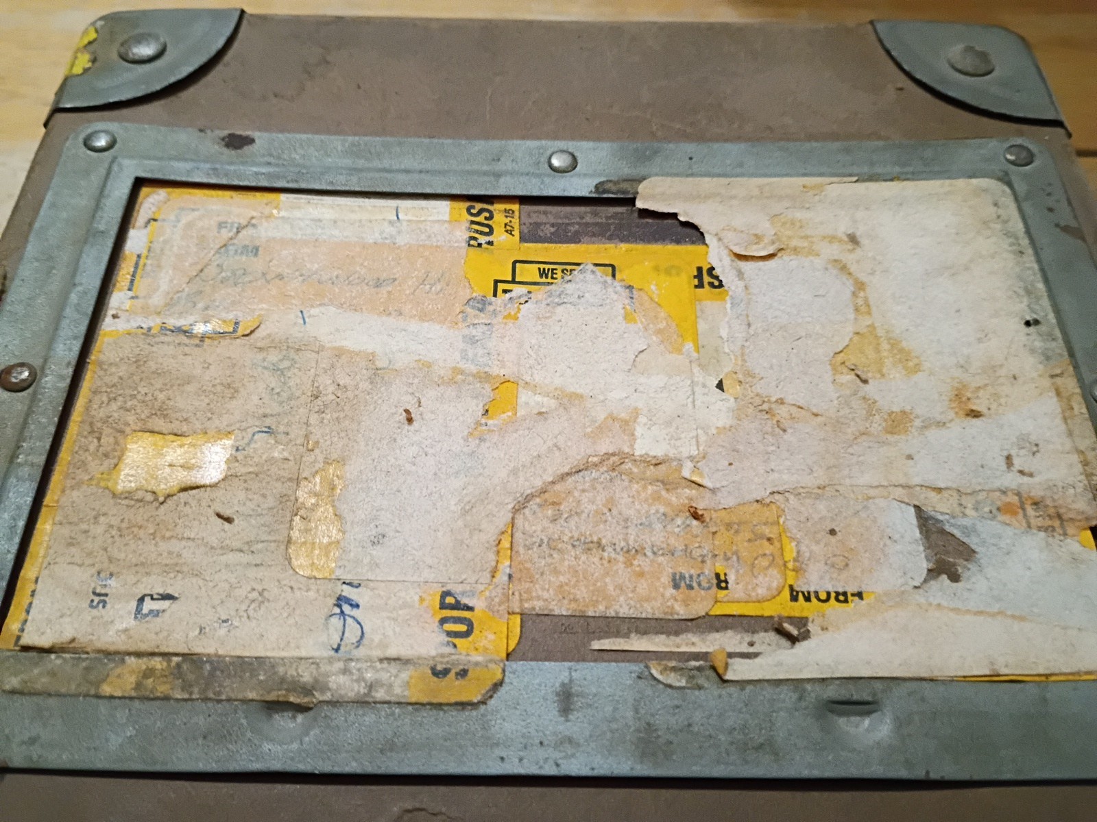 VINTAGE Film Reel Canister Case Shipping Box Mailer 8″ X 8″ X 2″