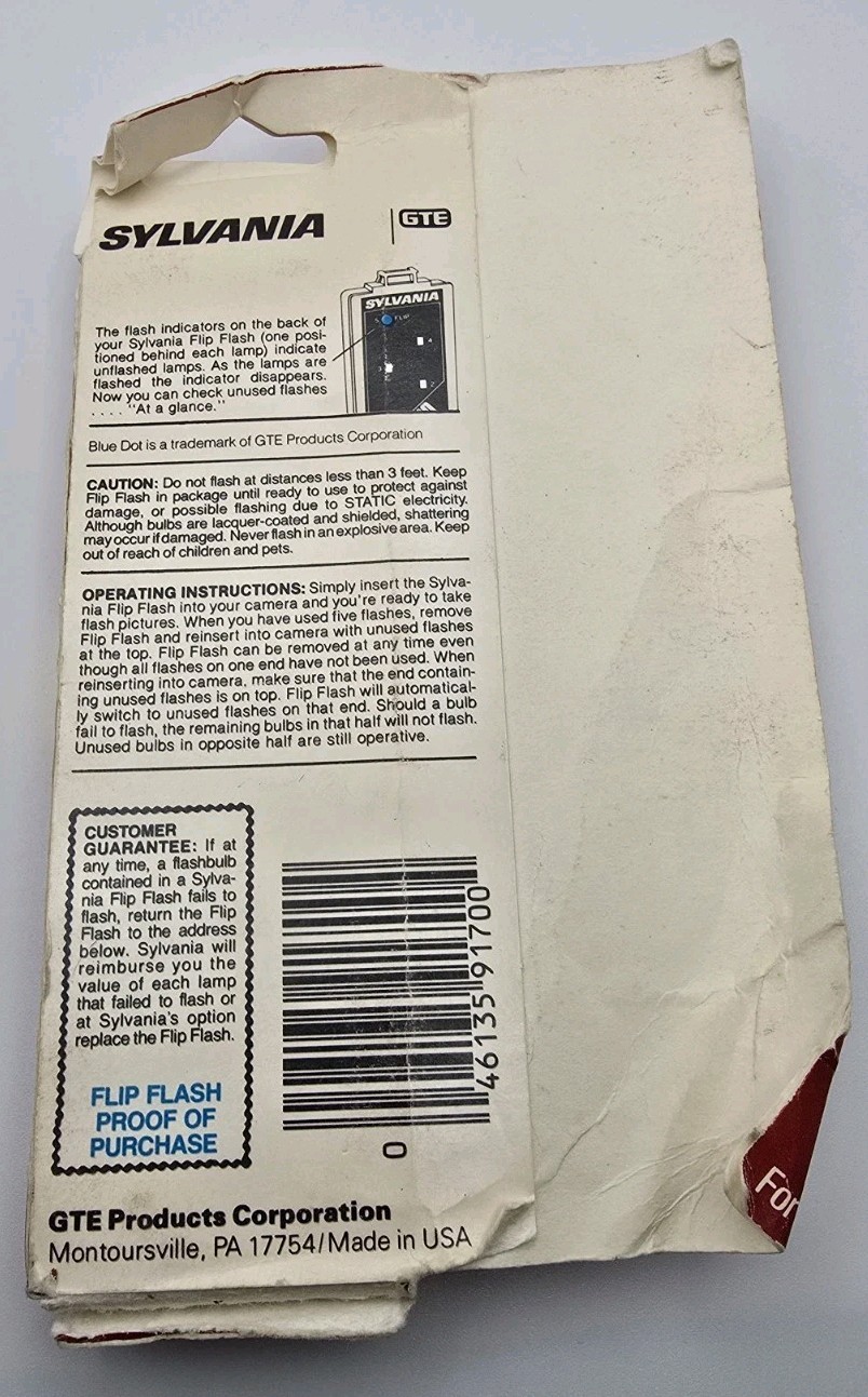 Sylvania Flashcube Flashbulb Blue Dot Super 10 Flip Super Flash M2 No. 0 M3B Lot