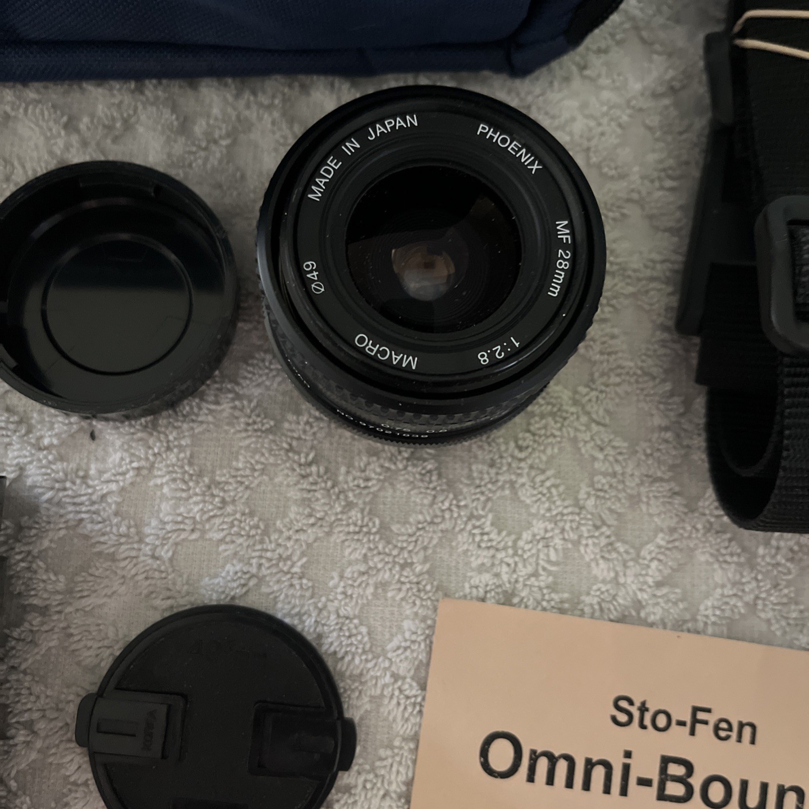 Lot Of 5 Camera Lenses & Flashes • Olympus, Monolta, Sun Pack, Telesor , Phoenix