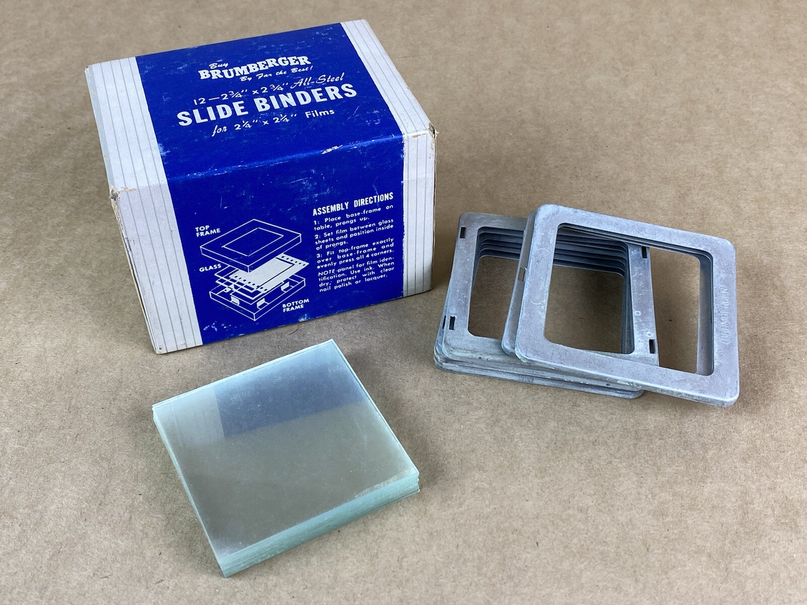 Brumberger Slide Binders 2 3/4 x 2 3/4 For 2 1/4 x 2 1/4 Films