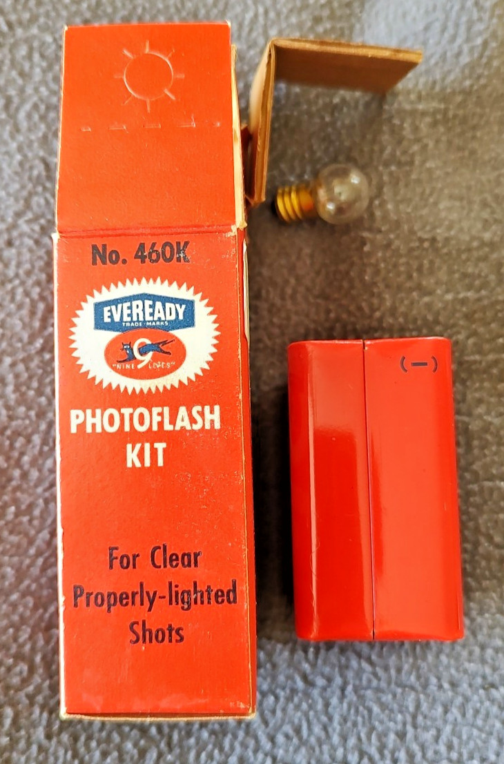 1960’S Eveready Battery And Bulb Photoflash Kit #460K In Original Box Prop