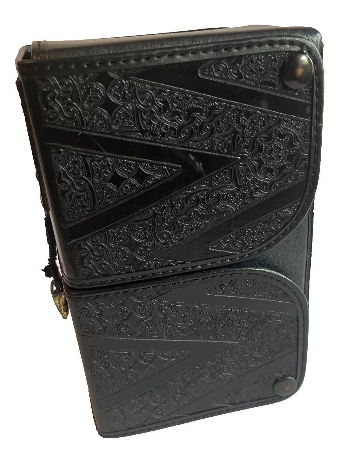 Vintage Camera Lens Case Double Compartment Tooled Leather Craig California USA