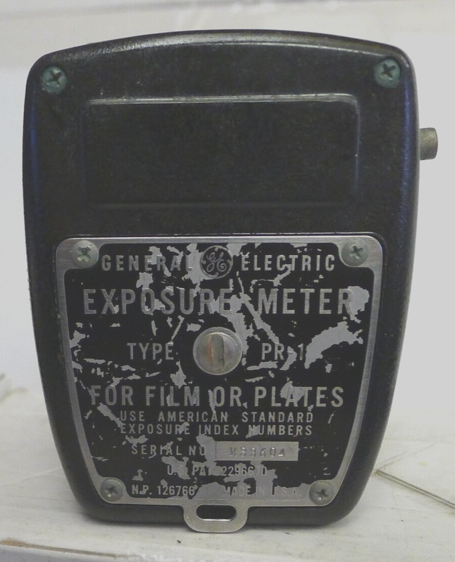 GE PR-1 Exposure Light Meter +Incident Light Attachment – Made in USA – TESTED